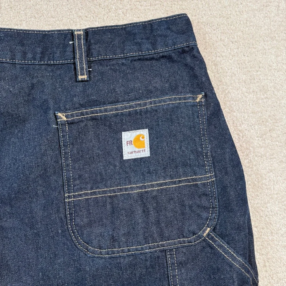 NEW Carhartt Dungaree Jeans Mens 46x36 Flame Resistant Original Fit‎ FRB13 401